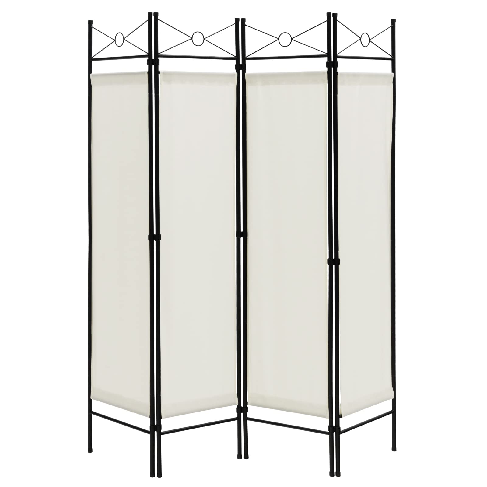 Buy Giantex4Panel 6 Ft Room Divider White, Room Separator with Steel