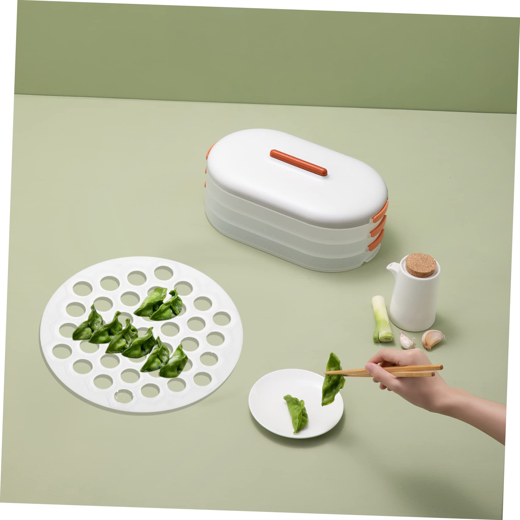 GRIRIW 37-hole Dumpling Mold Easy-to-use Maker Meatball Press Kitchen Dumpling Maker Lightweight Sturdy Family Size