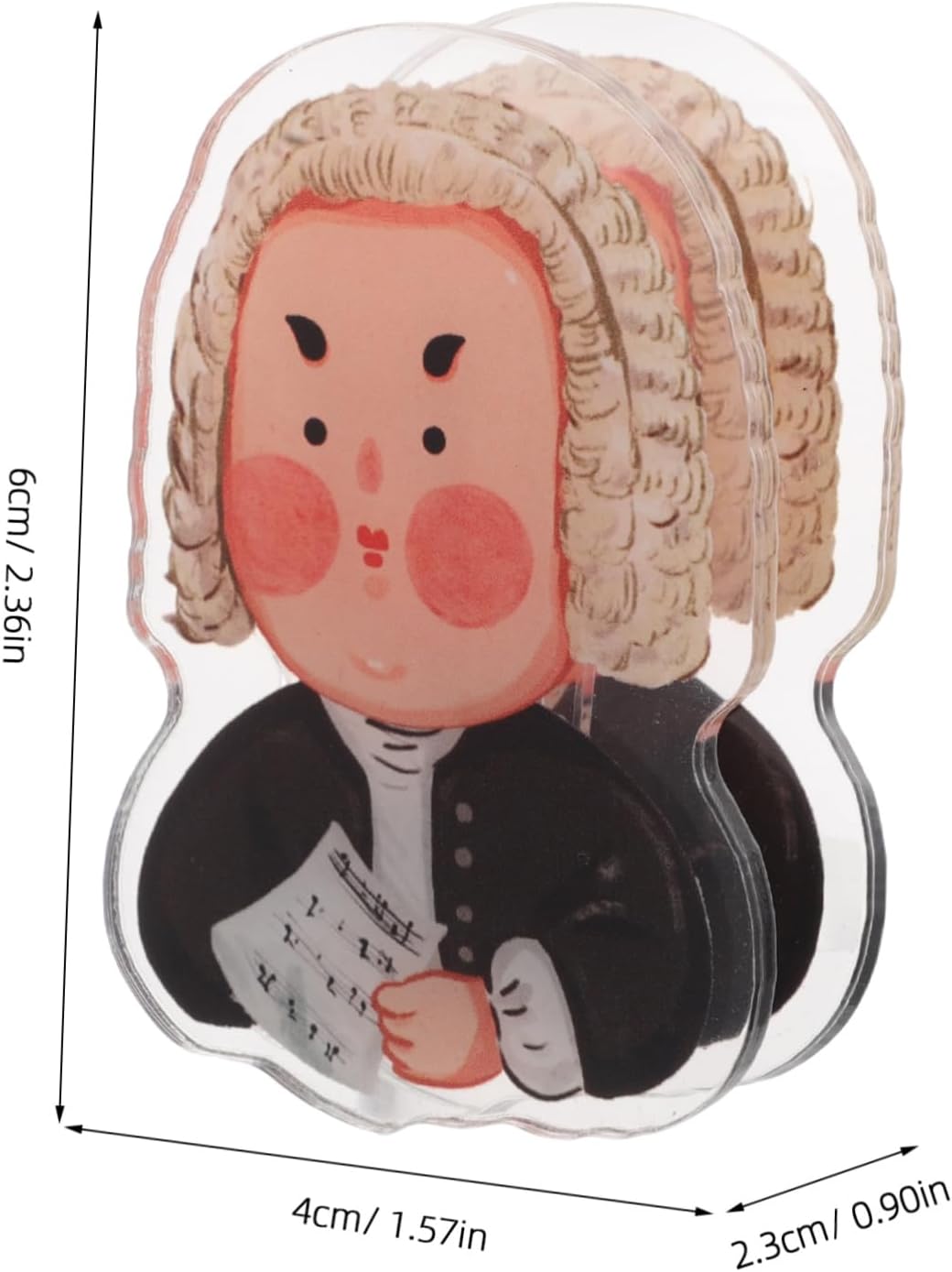 Creative Cartoon Music Sheet Clip for Violin and Piano Practice image 2
