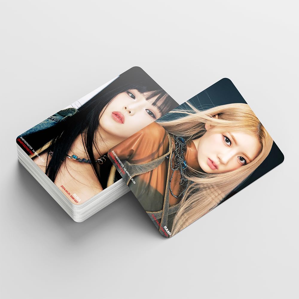 Funwaretech BABY MONSTER SHEESH Photocards 55 peças 2024 BABY