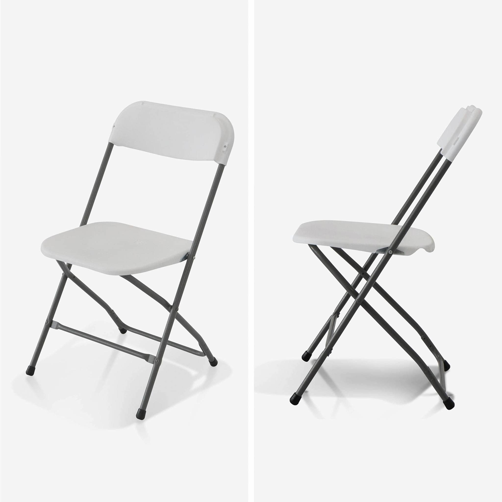 Alice's Garden - Chaises de réception Pliantes – Fiesta – 6 chaises d'appoint en Plastique et métal