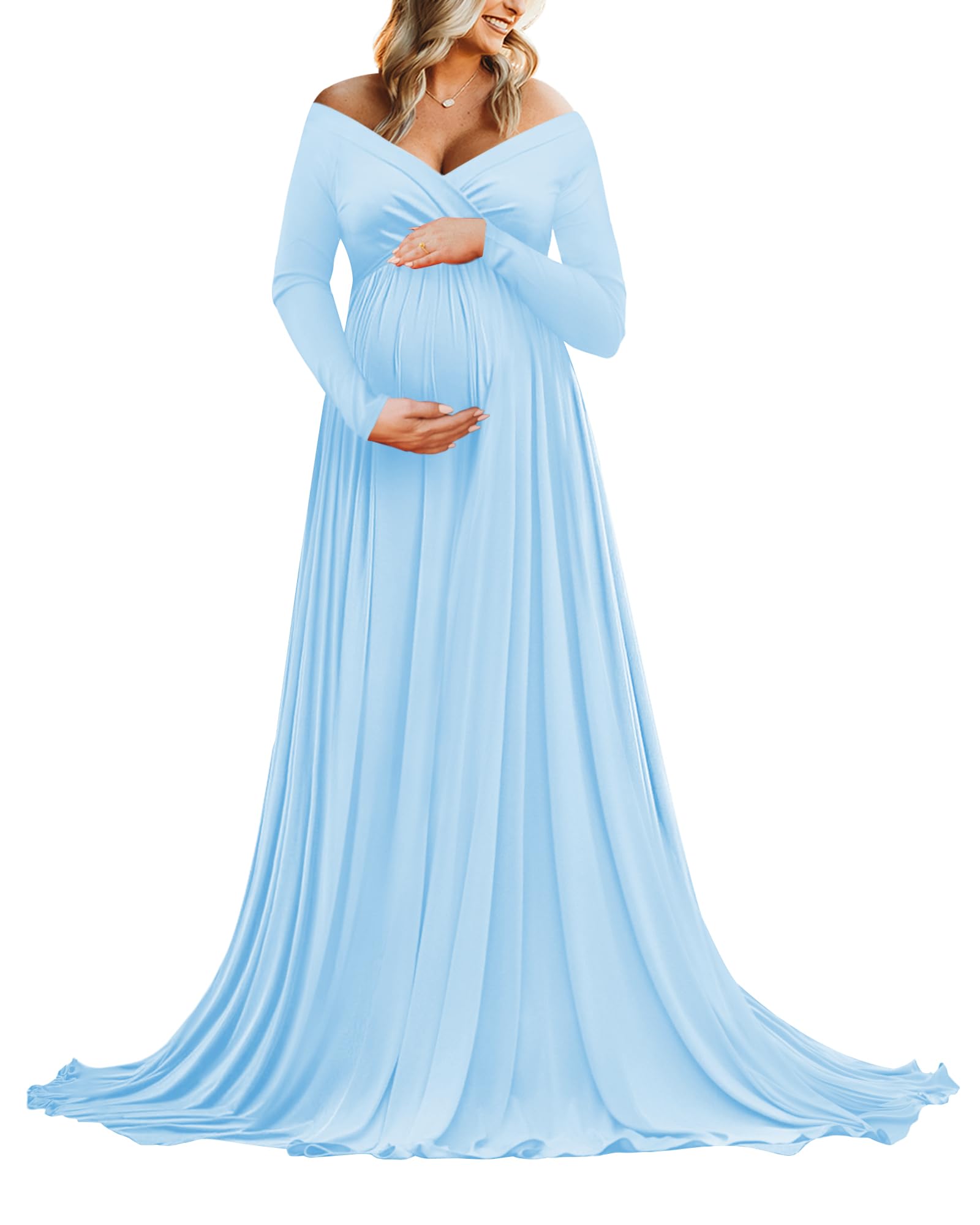 Saslax Off Shoulders Gown