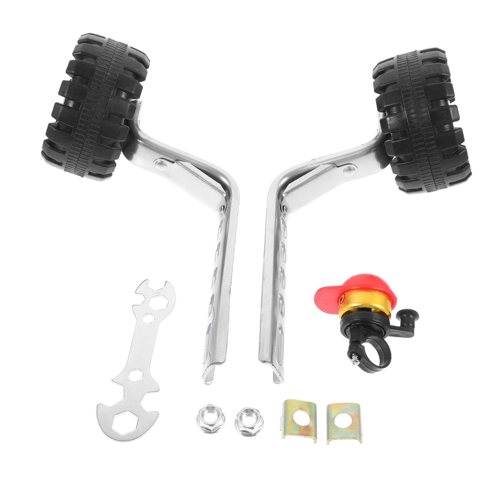 KOMBIUDA Ruedas Auxiliares Ruedines para Bicicleta Estabilizadoras Equilibrio Material Resistente para Principiantes