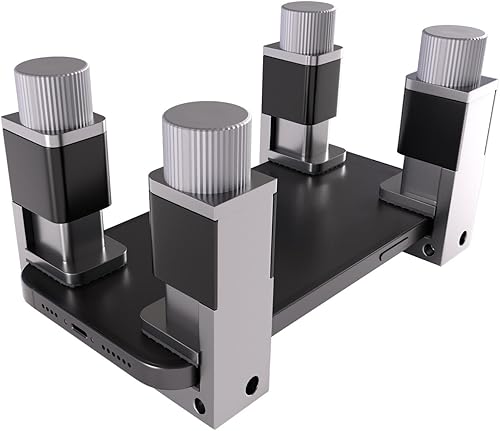 Miniatura 3 de MMOBIEL 4 unidsset clip de metal ajustable accesorio adhesivo abrazadera fijación pantalla LCD herramienta de reparación para smartphone