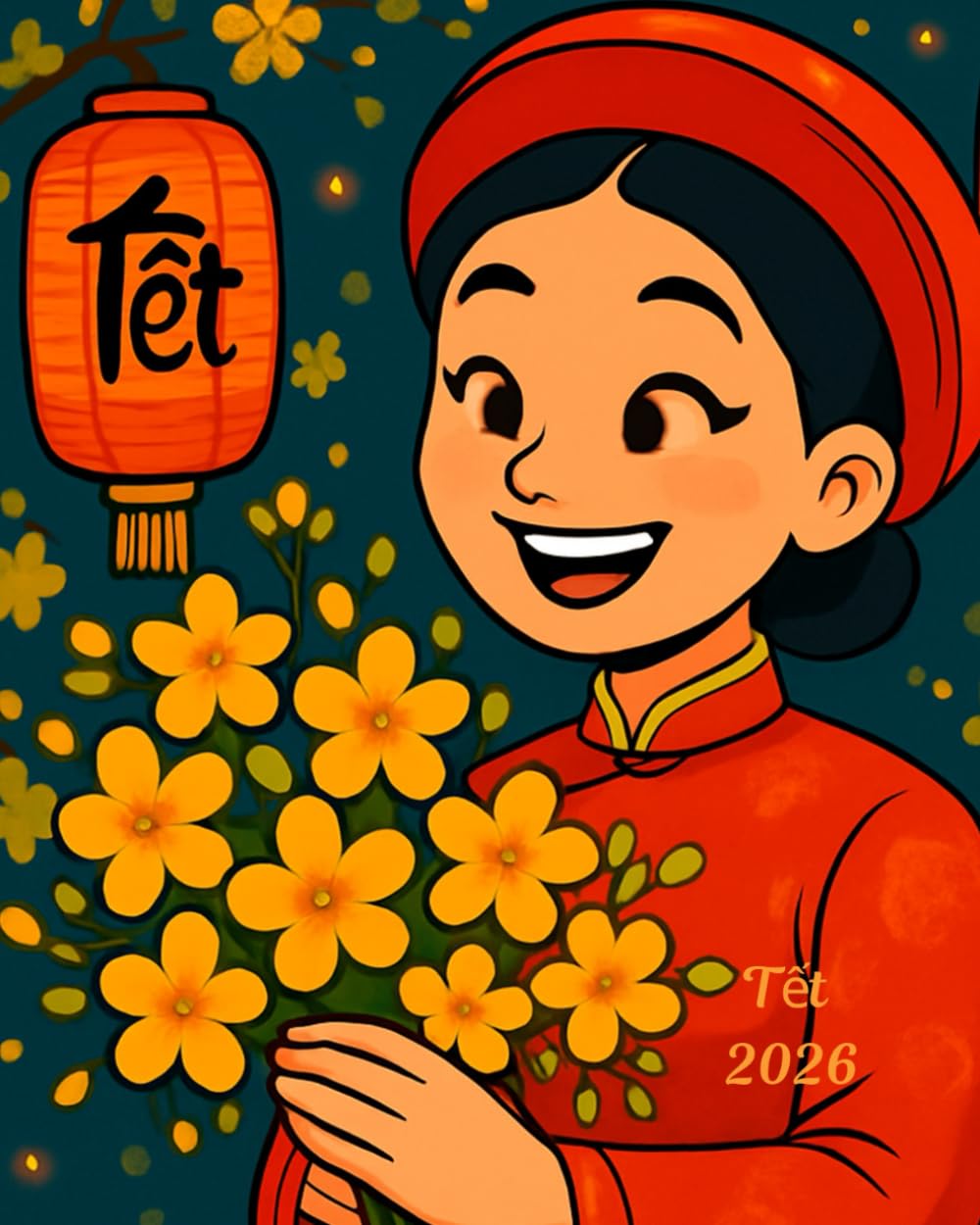 Tet 2026: Lunar New Year (Tet) coloring Book