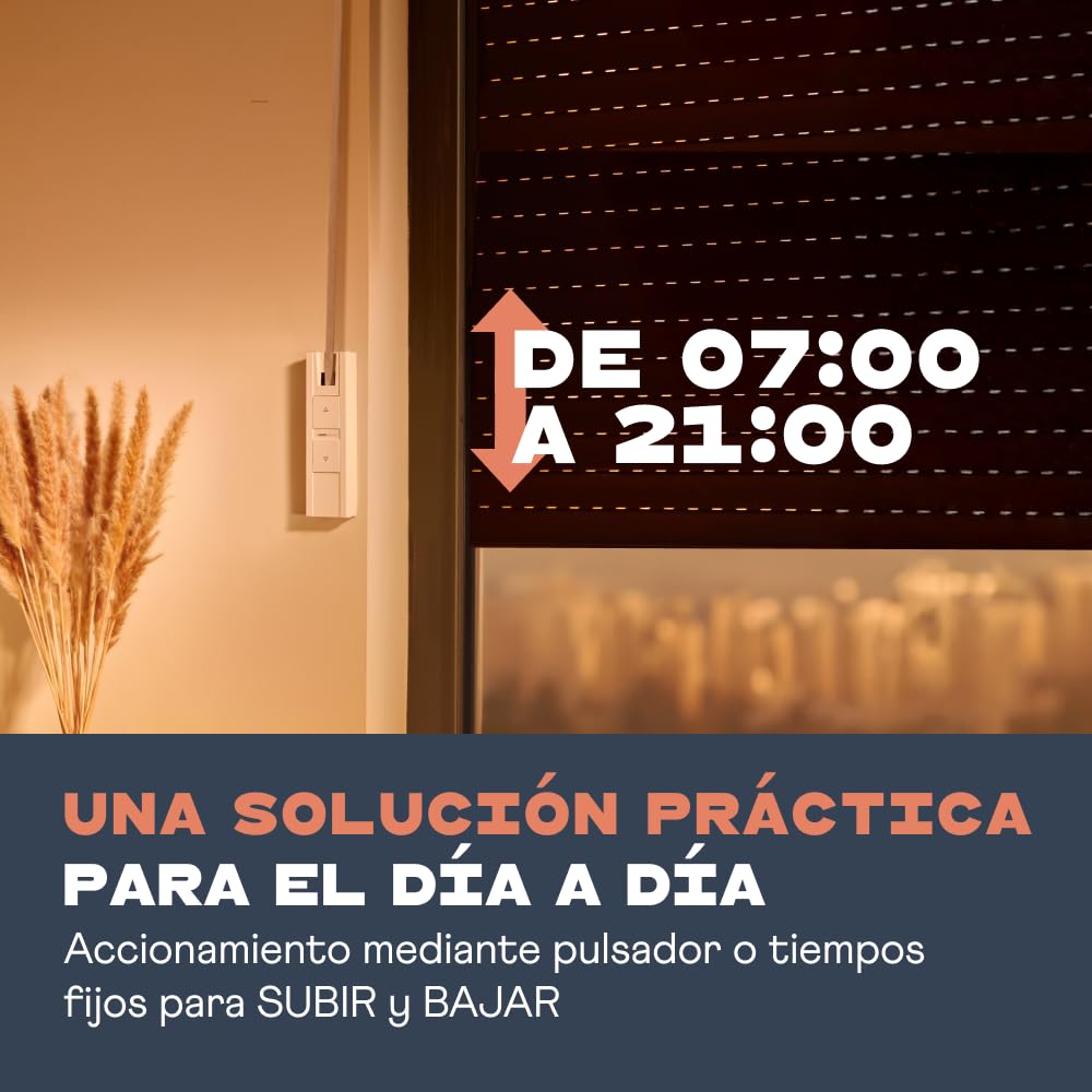 HOMEPILOT - RolloTron Pure | Motor eléctrico para persianas enrollables. Accesorio Smart Home - ¡también apto para instalaciones posteriores! Capacidad de carga: 45 kg