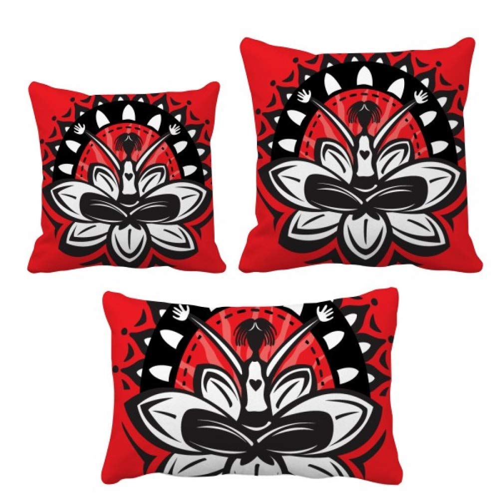 Housse de coussin lotus motif celebration mexicaine deco textile fleur