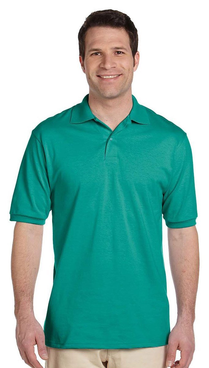 mens Jerzees Men's Spotshield Short Sleeve Polo Polo Shirt