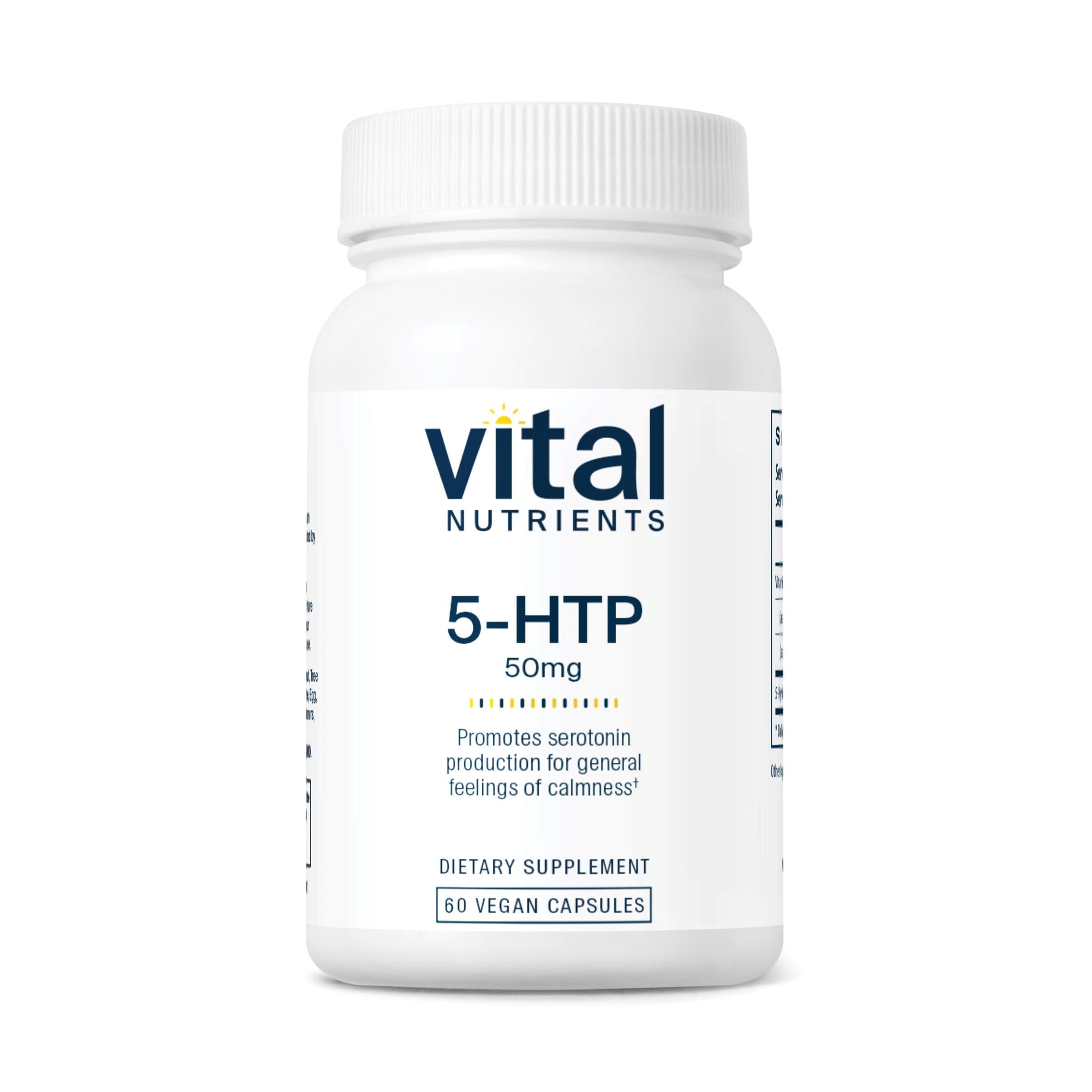 Vital Nutrients 5-HTP 50mg (5-hydroxytryptophan), 60 Capsules
