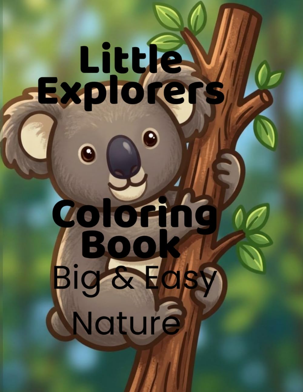 Little Explorers: Big & Easy Nature Coloring Book: Bold Lines, Simple Shapes, and Fun Nature Scenes for Kids Ages 4–8