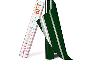 HTVRONT HTV Vinyl Rolls Heat Transfer Vinyl - 12" x 8ft Dark Green HTV Vinyl