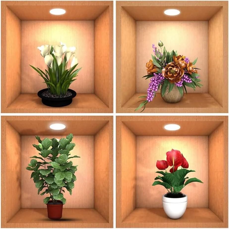 Harroberry 3D Vase Wall Stickers | Flower Pot Golden Cube Briks Sqare Wallpaper Self Adhesive Stickers, Wall, 40 Mm, Mm (B0CMDDKMGX) Amazon Price History, Amazon Price Tracker