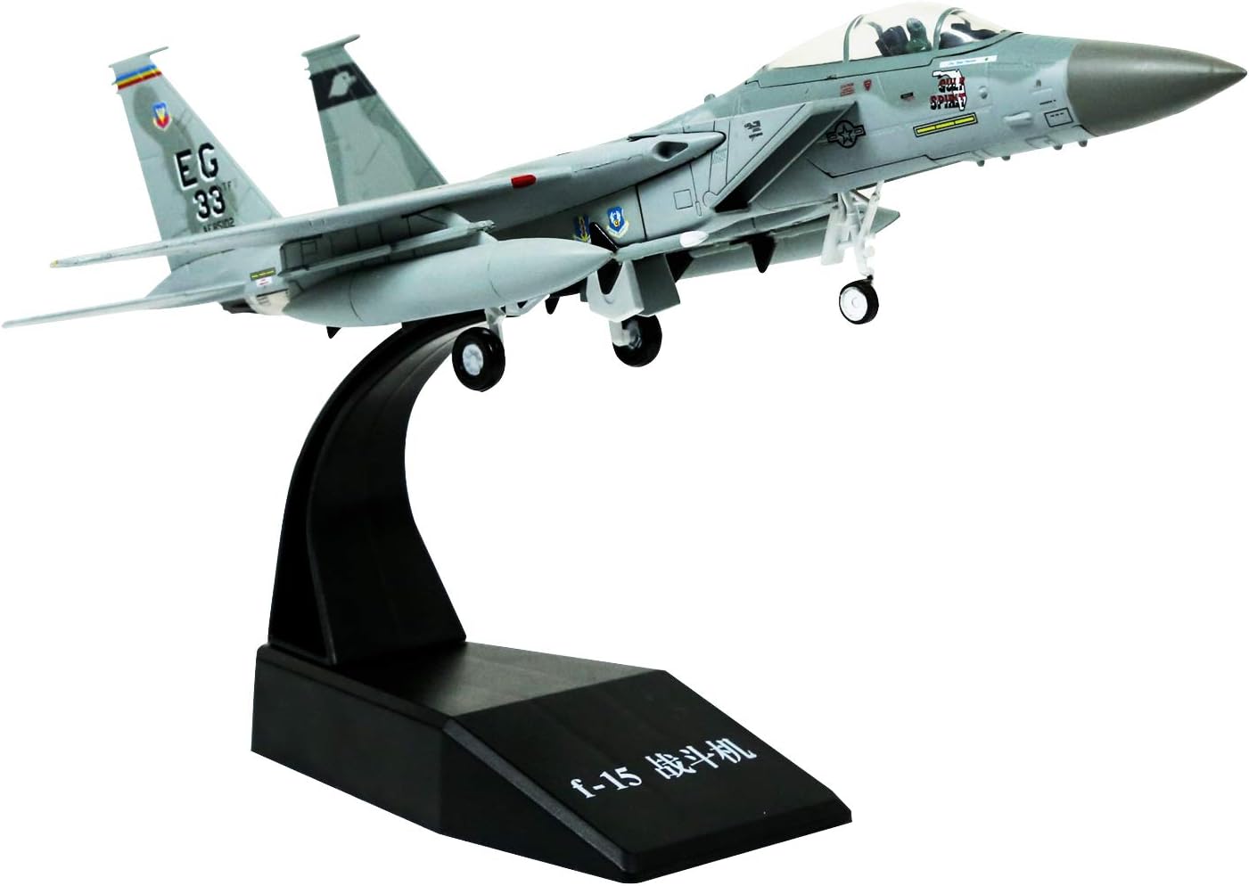 1:100 Military Model Plane F-15 Eagle Diescast Alloy Fighter Plane Model