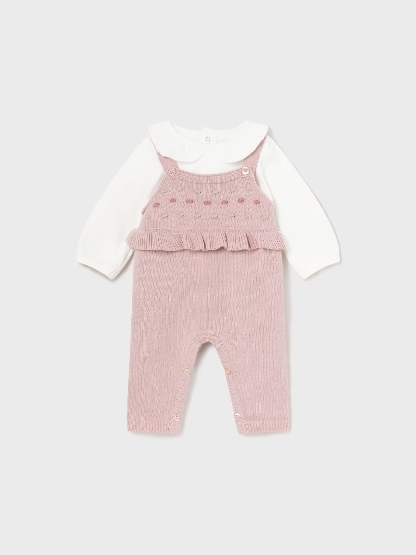Mayoral Comp Salopette e Giacca per Bimba Sugar-Rosa 2-4 Mesi (65cm)