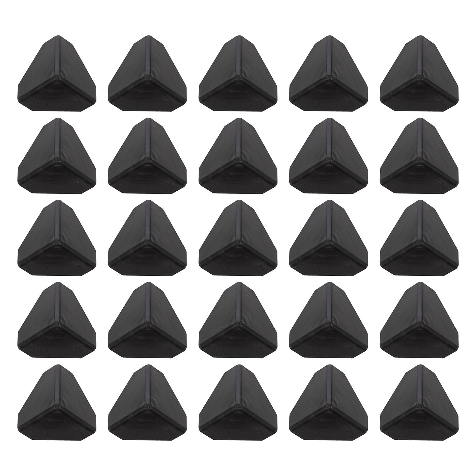 Healeved Protections D'angle en Plastique Noir pour Carton et Porte, 200 Pièces, Structure Solide en Pe et Pp, Prévention des Frottements pour Emballage et Protection
