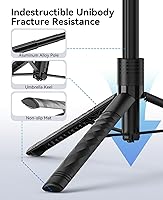Vista 4 de ORICO Trípode de teléfono de 69 pulgadas, trípode para selfie stick para iPhone con control remoto inalámbrico, soporte giratorio de 360°