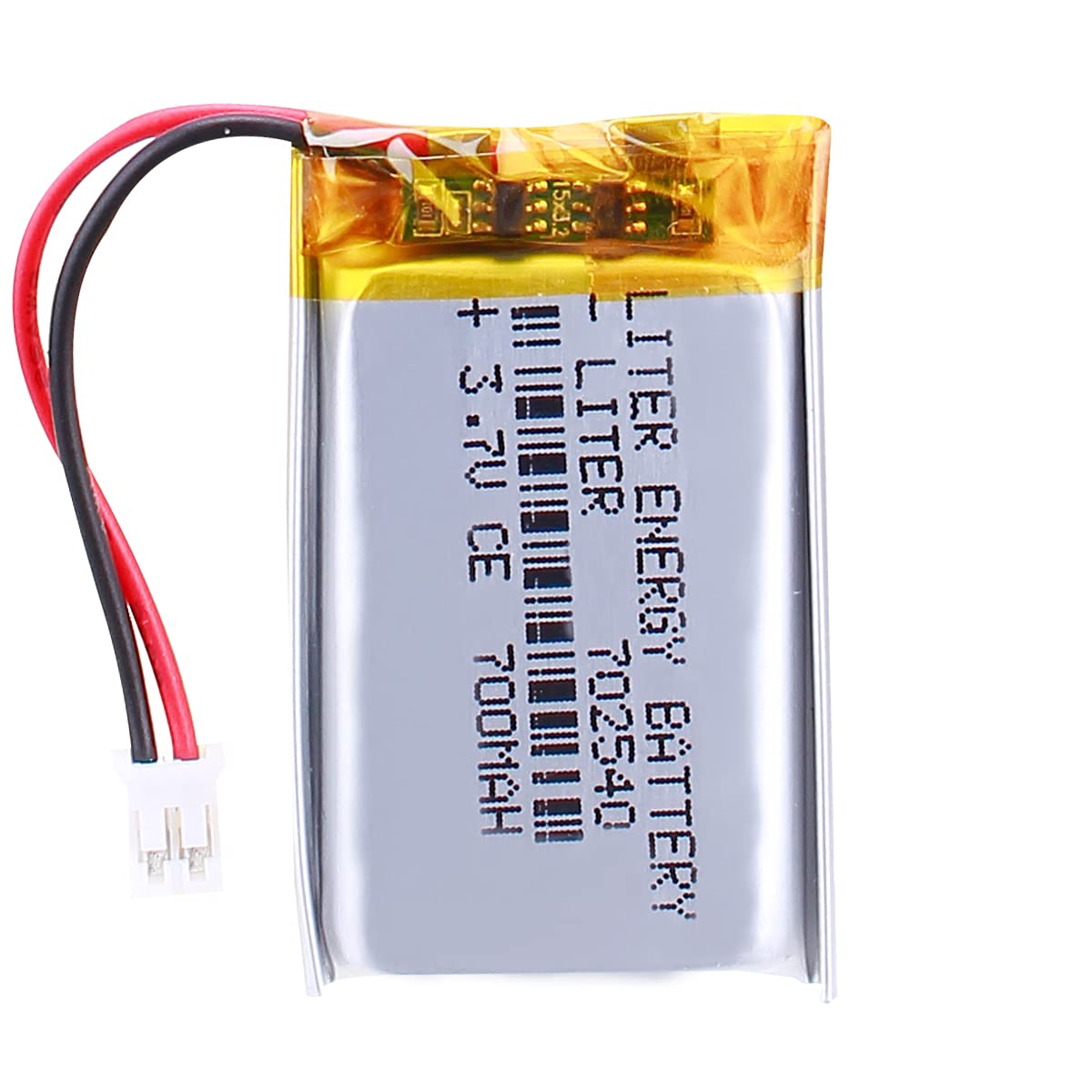 Liter 3.7V 700mAh 702540 Lipo Battery Rechargeable Lithium Polymer ion Battery Pack with JST PH 2.0mm Connector