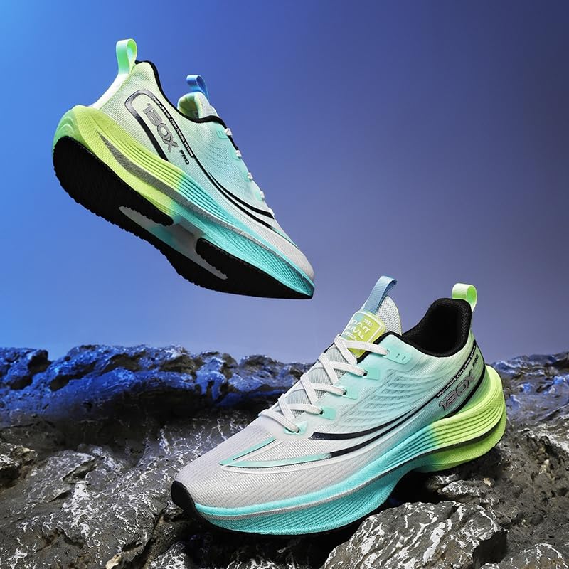 Men's Casual Mesh Breathable Sports Shoes Round Toe Thick Bottom Non-Slip Lace-Up Running Shoes Suitable for Daily Walking Tennis3