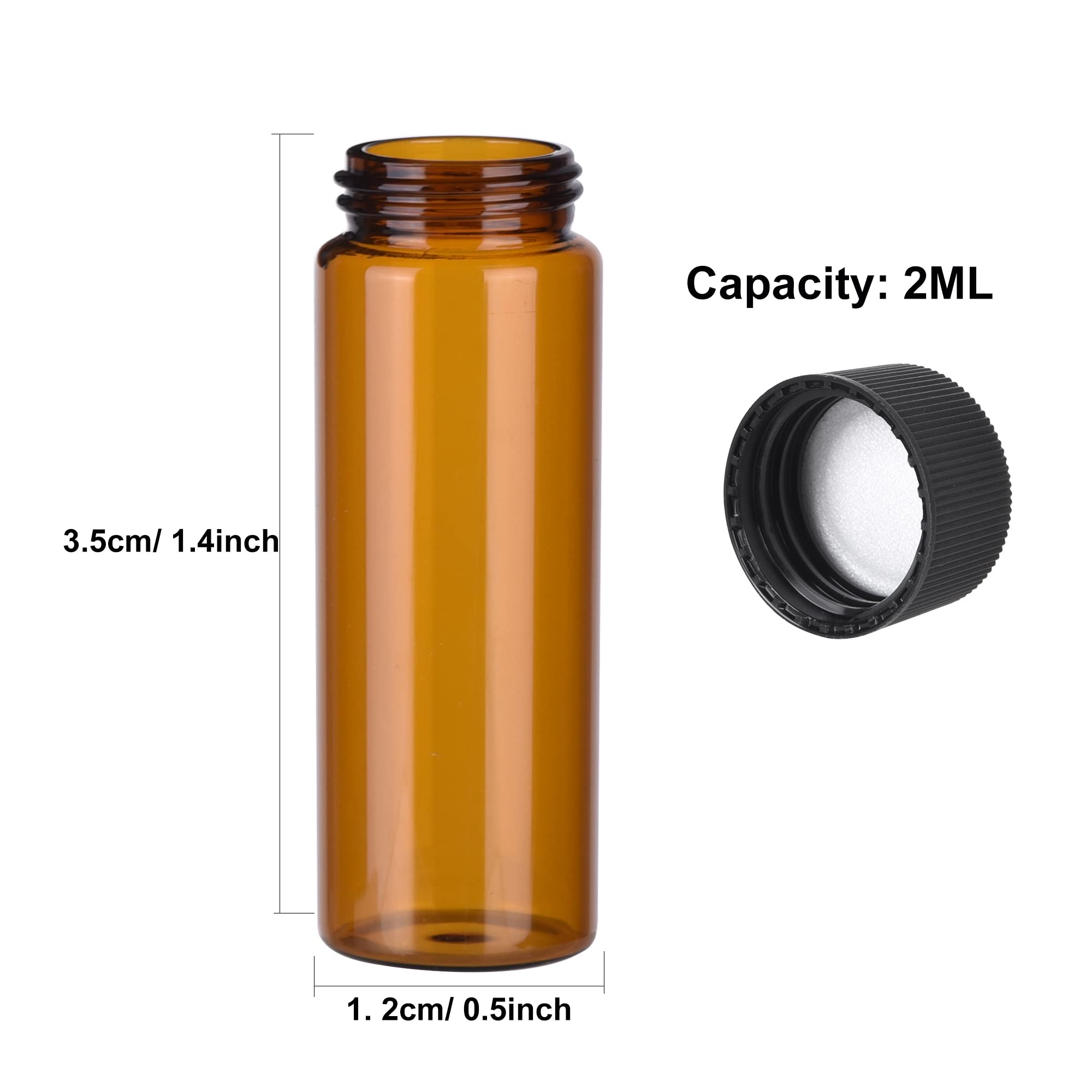 Vials Scintillation w/Cap 20mL, PK100