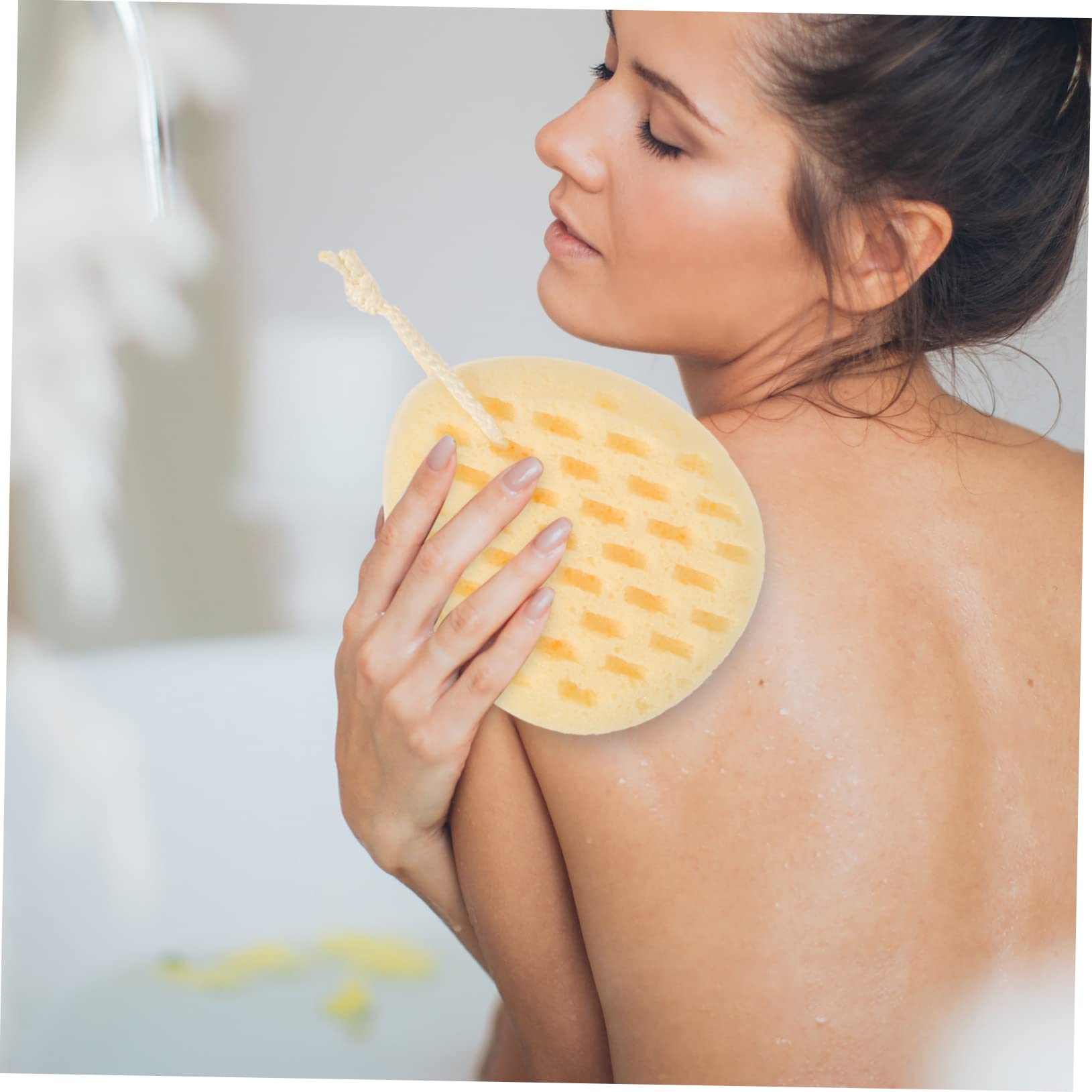 Healeved 4pezzi Spugna Da Bagno Morbida e Riutilizzabile Spugna Esfoliante Per Corpo e Schiena Scrub Per Doccia Adatta