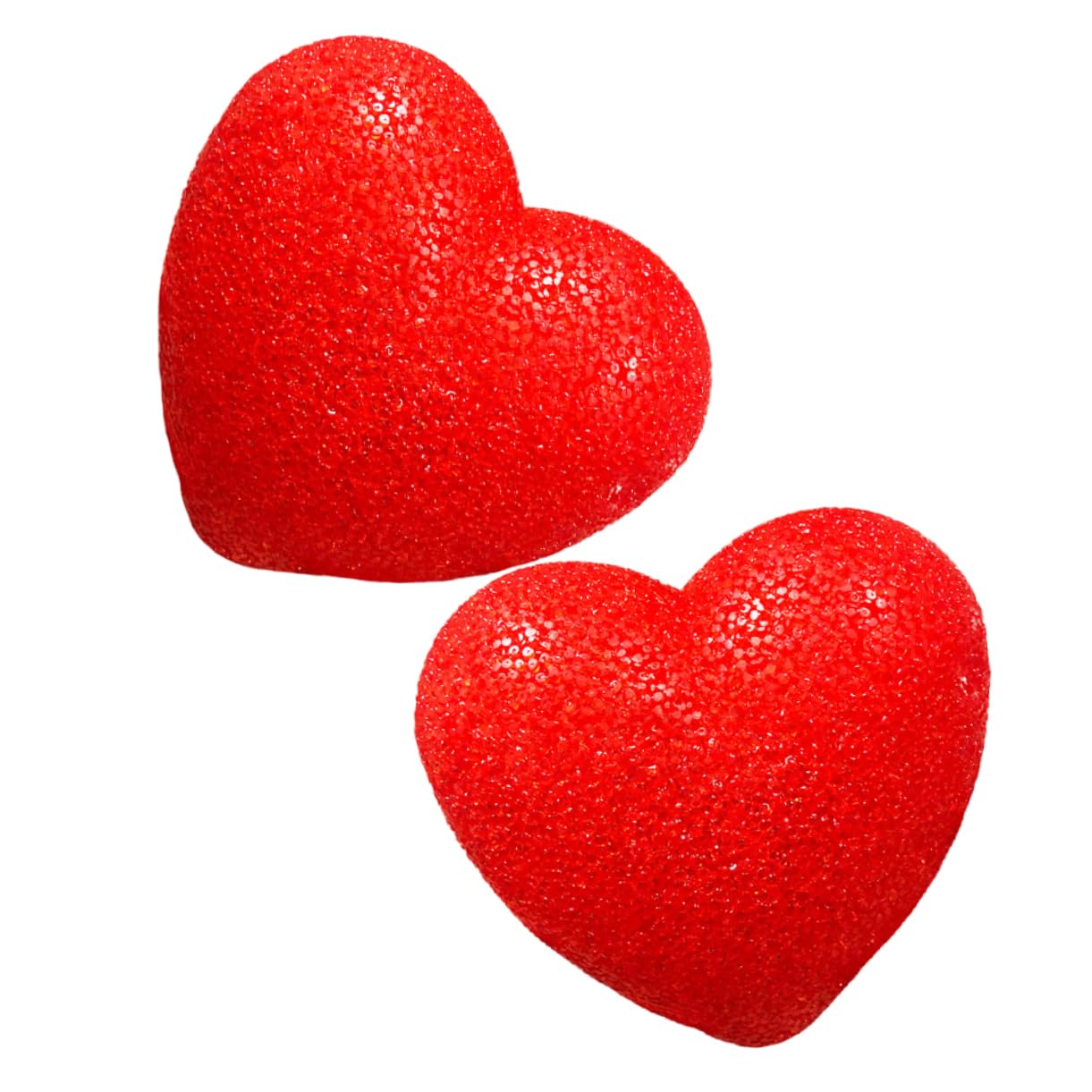 SOLUSTRE 2pcs Heart Shaped Led Lamp for Valentine Day Romantic Decorative Lighting for Parties and Events Unique Stage Prop -catching Heart Decor for Home and Garden