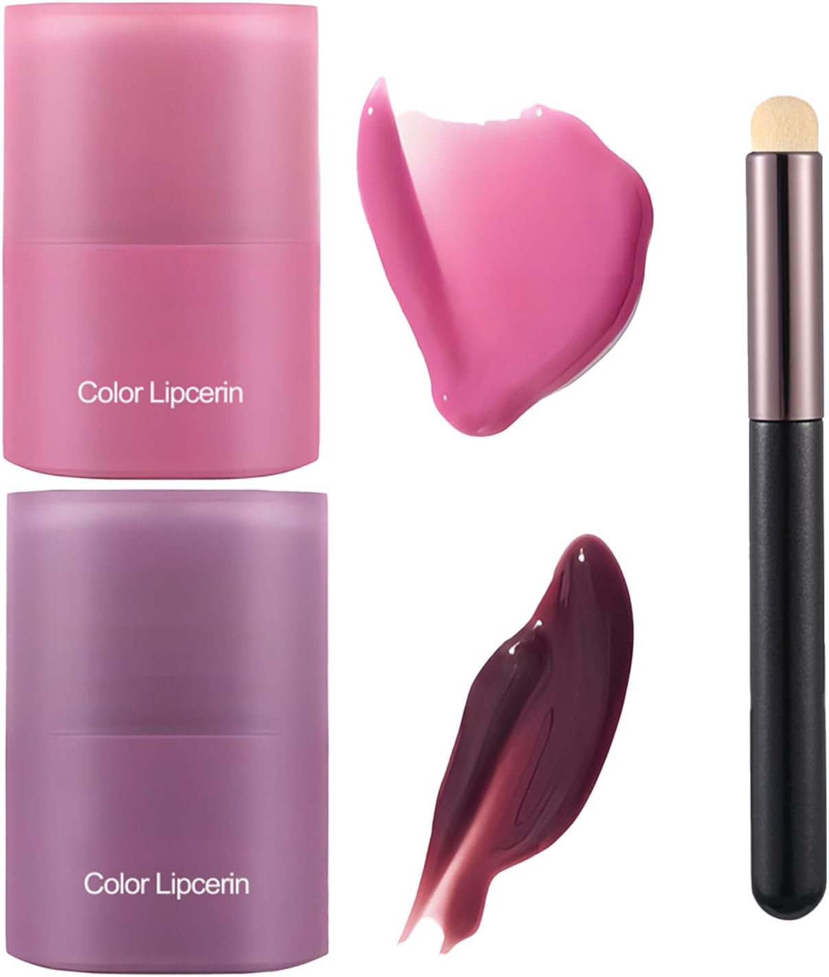 Lip Serum lipgloss met hyaluronzuur, met lippenborstel, intensief verzorgende lipolie voor volumineuze, gladde lippen, hydraterend, perfect voor droge lippen en dagelijkse verzorging (05+06) Lip Serum lipgloss met hyaluronzuur, met lippenborstel, intensief verzorgende lipolie voor volumineuze, gladde lippen, hydraterend, perfect voor droge lippen en dagelijkse verzorging (05+06)