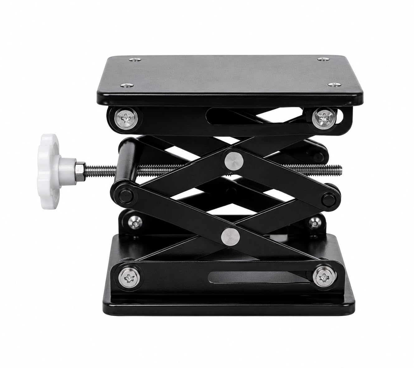 Mild Steel Laboratory Lab Jack 12x12 Inch | Scissor Lift Platform Stand | Adjustable Height Support Jack for Laboratory Equipment |-picture-26