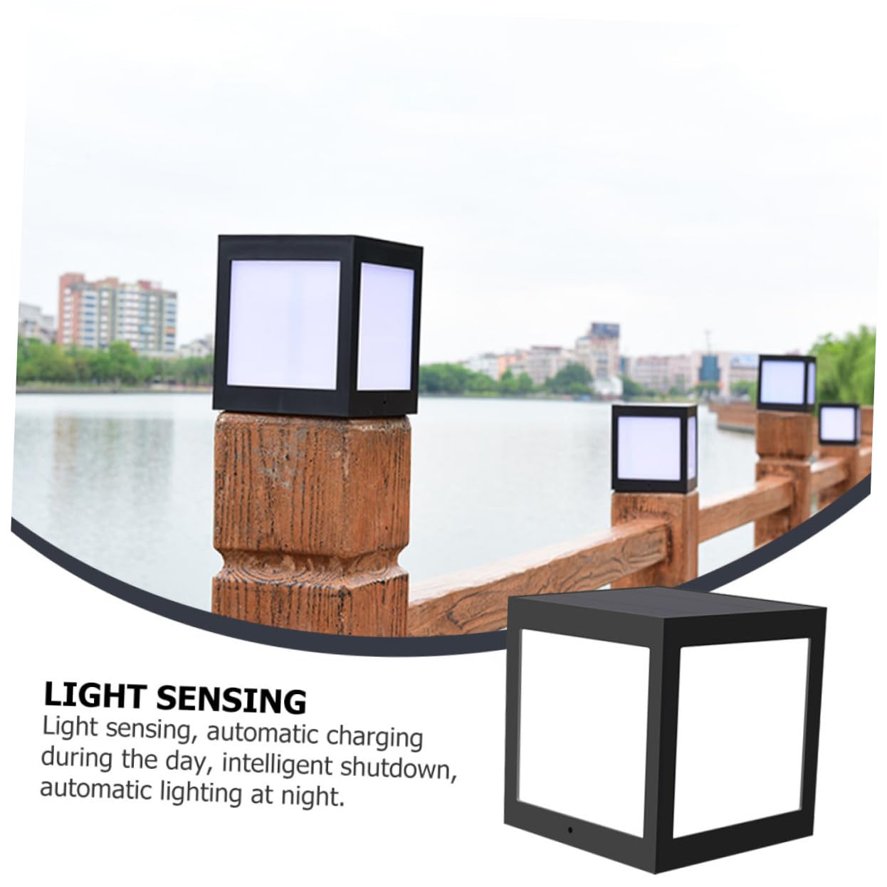 Toddmomy Solarbetriebene LED Außen Wandleuchte aus Kunststoff Schwarz 5 W und für Garten und Hofbeleuchtung im Europäischen Stil