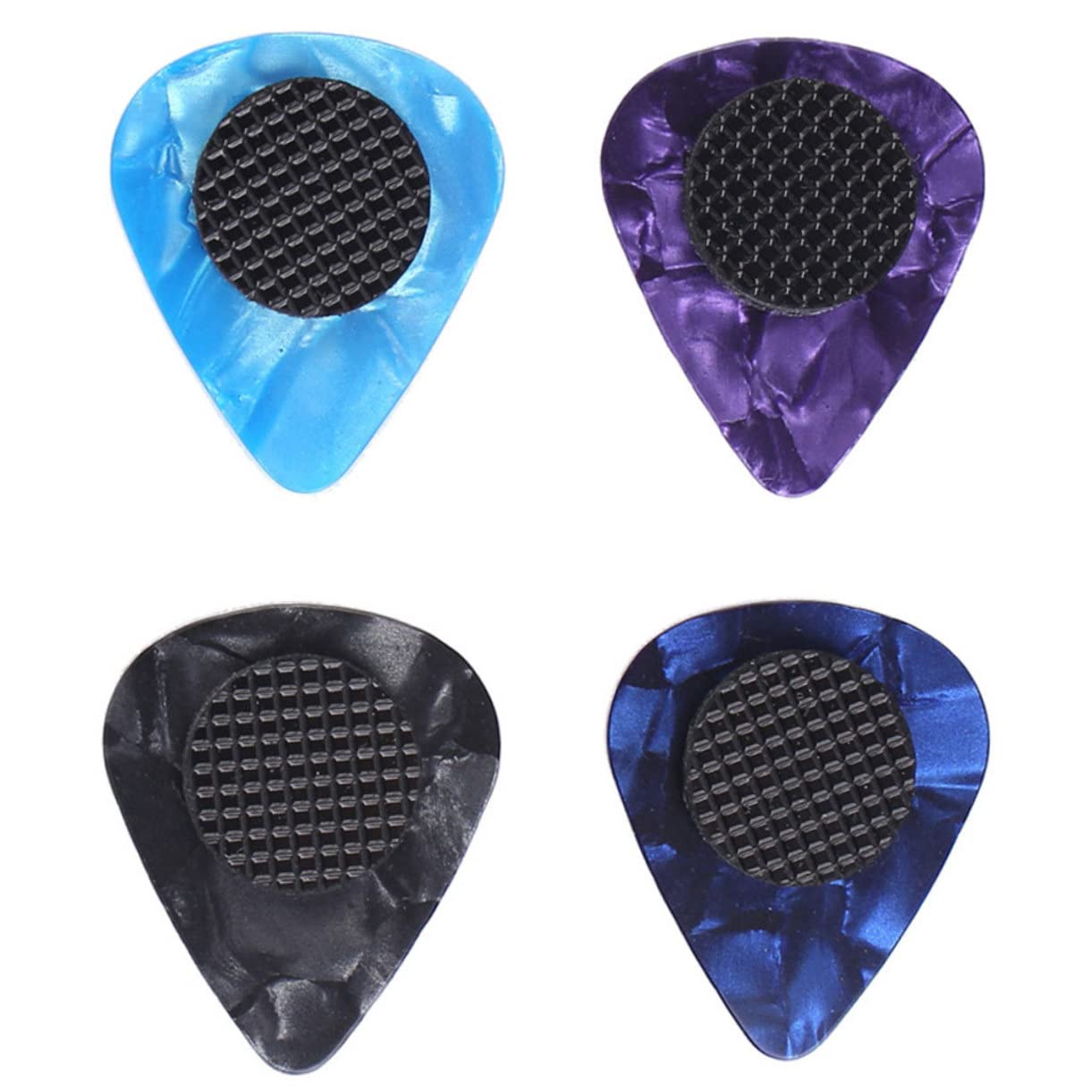 ifundom 120pezzi Plettri Gomma Autoaderente Per Chitarra Grip Per Musicisti Accessori Per Chitarra Facile Trasportare e