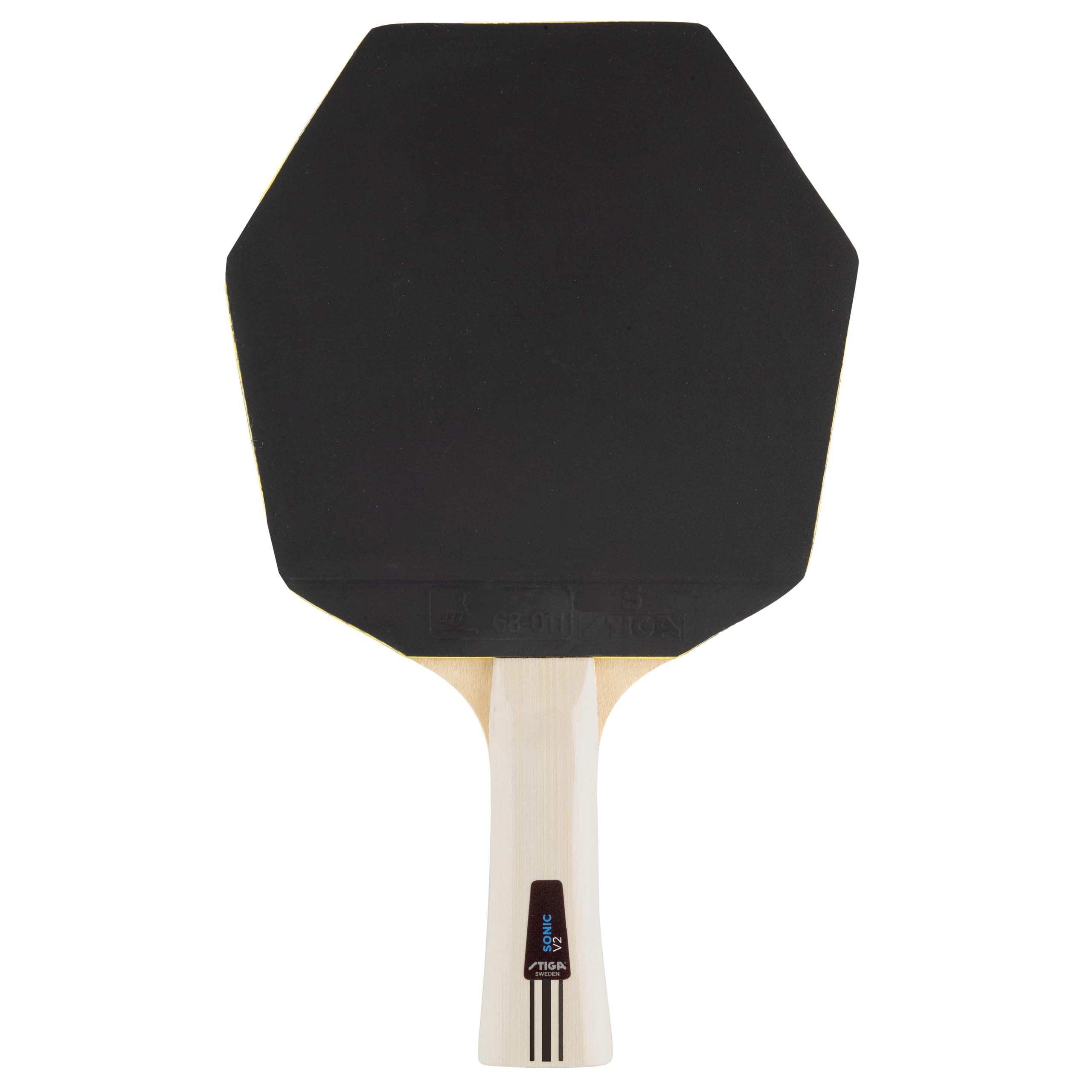 STIGA Sonic V2 Set de Tenis de Mesa Dos Raquetas Cybershape y Tres Pelotas, Goma aprobada por la ITTF, Principiantes, Familias y Jugadores Ocasionales