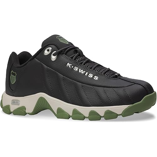 K-SWISS Men's ST329 CMF Sneaker, Wide Tennis Dad Walking Shoes Leather Upper