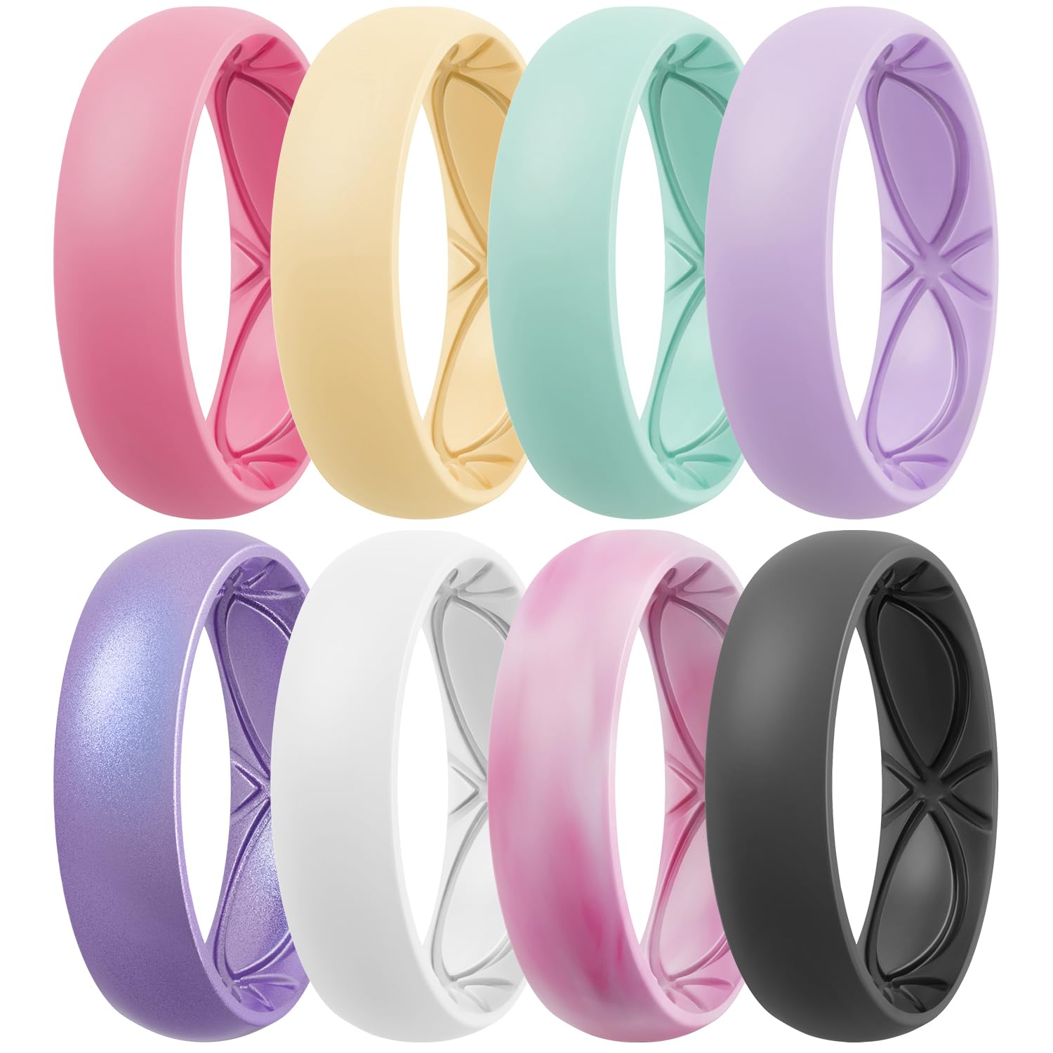 Egnaro 4/5/8 Variety Multipack Ergonomic Breathable Bridal Rings Sets