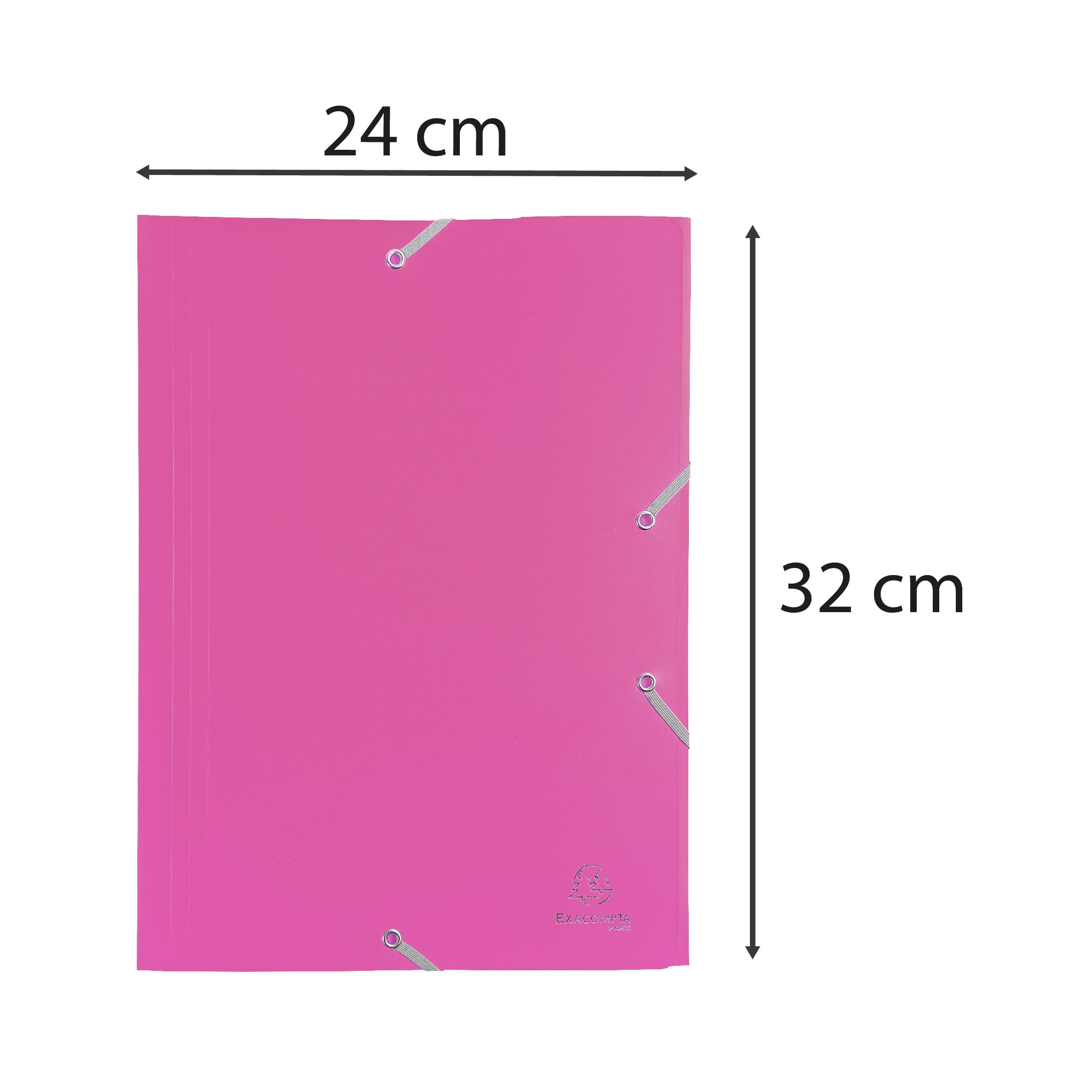 CARTELLA PPL CON ELASTICO 24x32CM FUXIA EXACOMPTA