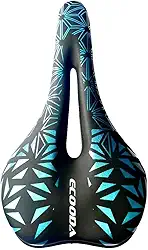 Selim Vazado em Gel Banco de Bike MTB Preto Confortável Anti Prostático