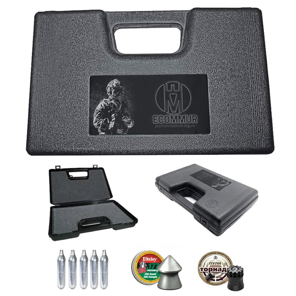 Revólver Colt Python 2,5" | Pack Arma de Aire comprimido (CO2) y balines (perdigones) Calibre 4.5mm + maletín + 2 Cajas de balines