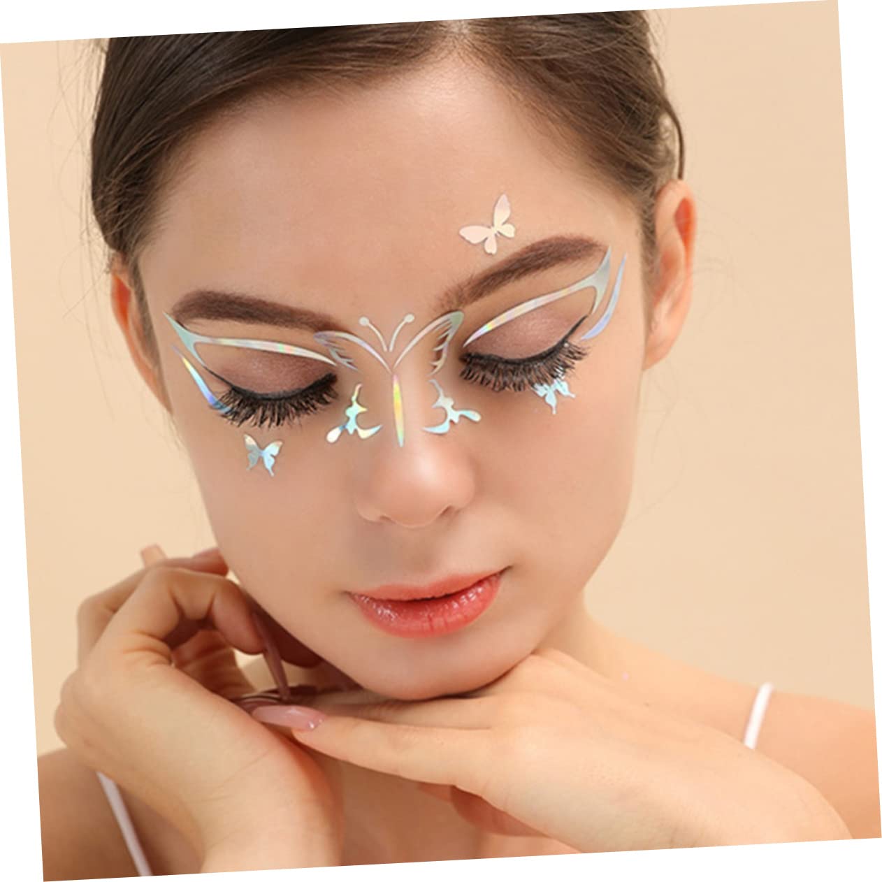 Didiseaon 30fogli Adesivi Per Design Stickers Per Eyeliner e Ombretto Decorativo Per Occasione