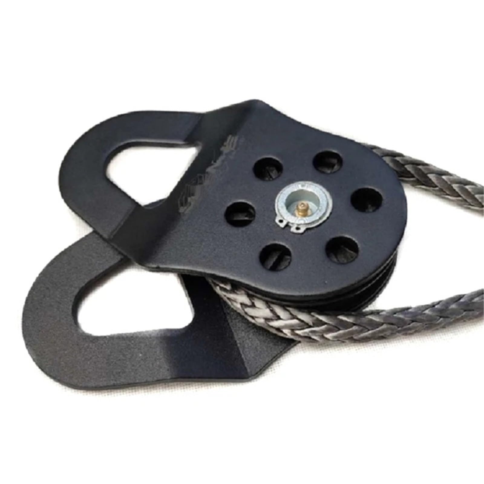 Flaschenzug Heavy Duty 10T Umlenkrollen Block für Synthetische Seil 10T Bruchkraft Winden Riemenscheibe Scheibe Zuverlässige Riemenscheibe(Red)