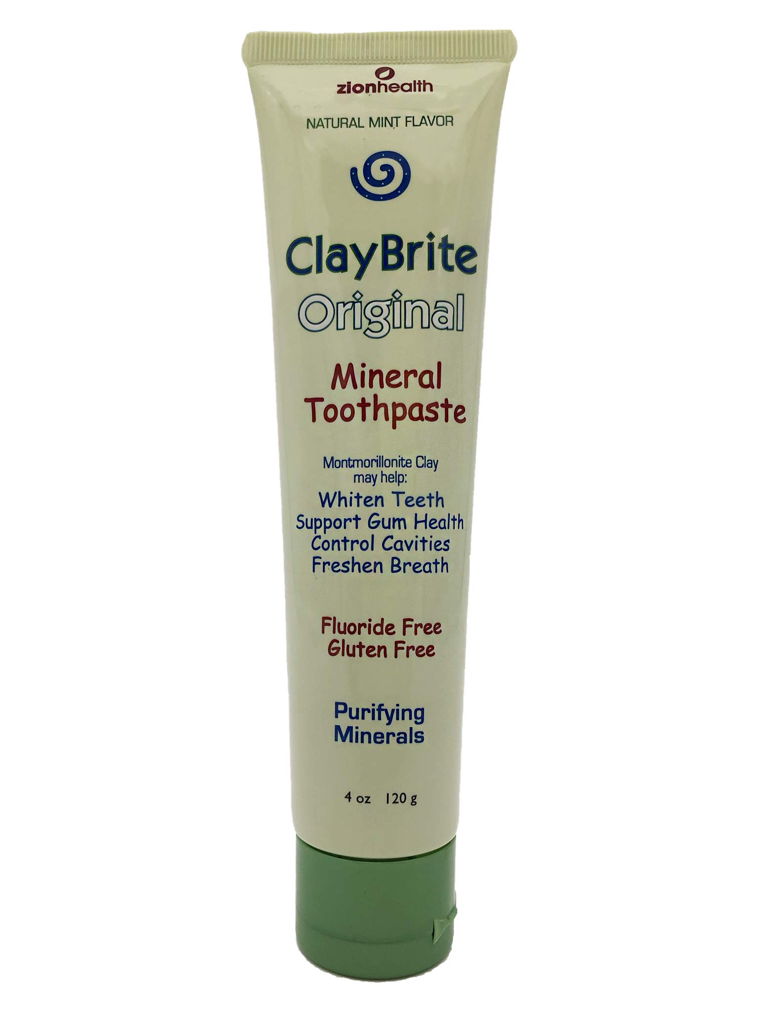 Amazon.com : Claybrite Original Toothpaste Zion Health 3.2 oz