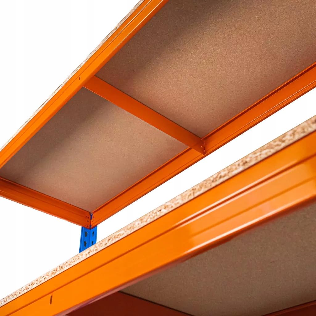 MEGA-M PRO MAX Regał magazynowy 180 × 120 × 60 cm | REGAŁ METALOWY MAGAZYNOWY 4 półkowy warsztatowy MOCNY 180x120x60 cm
