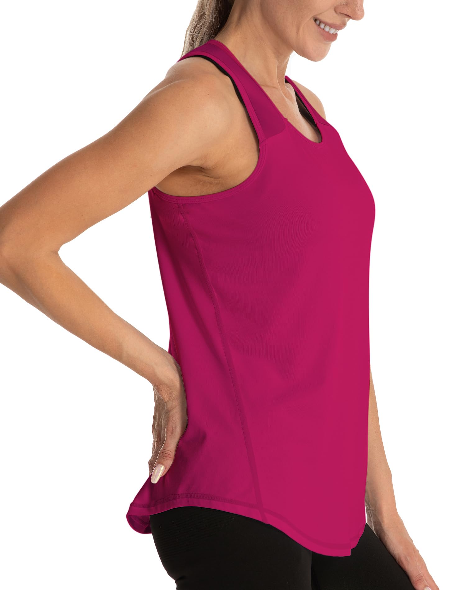 Gym Tops para Mujer Camisetas sin Mangas Yoga Fitness Camisetas Racerback Sports Top Mujer