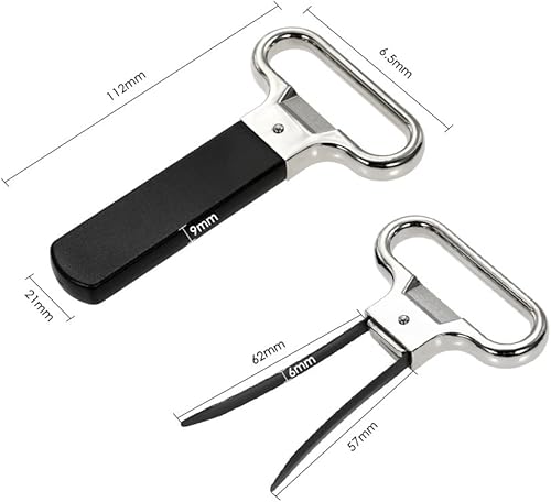 Miniatura 5 de Decdeal Abridor de vino, abrebotellas de vino de dos puntas para sacacorchos de vino viejo de corcho dañado