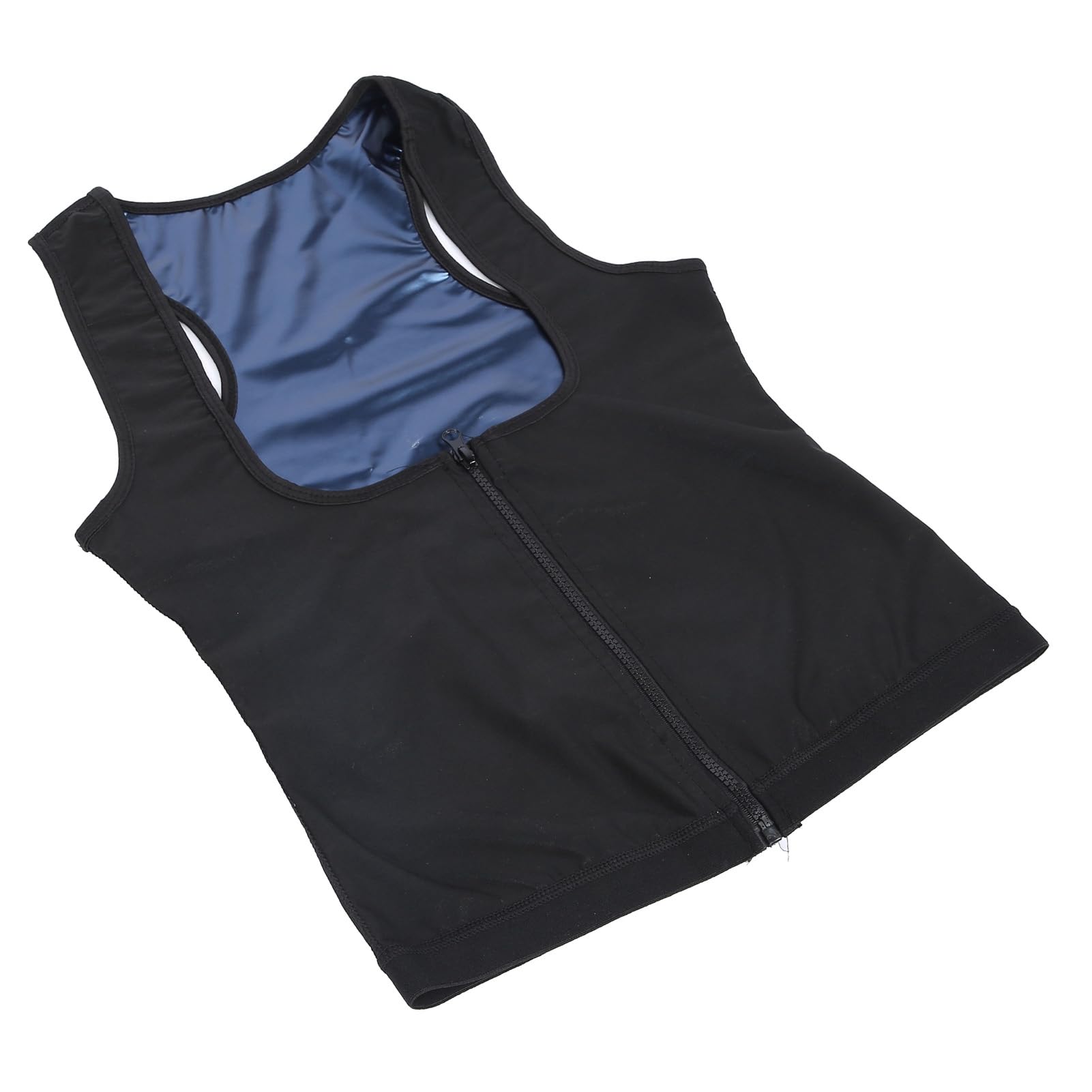 Yosoo Health Gear Sauna Vest Waist Trainer Corset with Zip, Slimming Body Shaper Workout Tank Tops for Women Men (S/M)