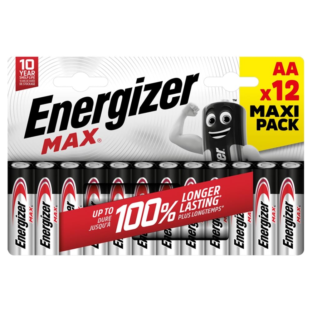 Pilas Alcalinas Energizer Max Aa / LR6, Paquete De 12-image