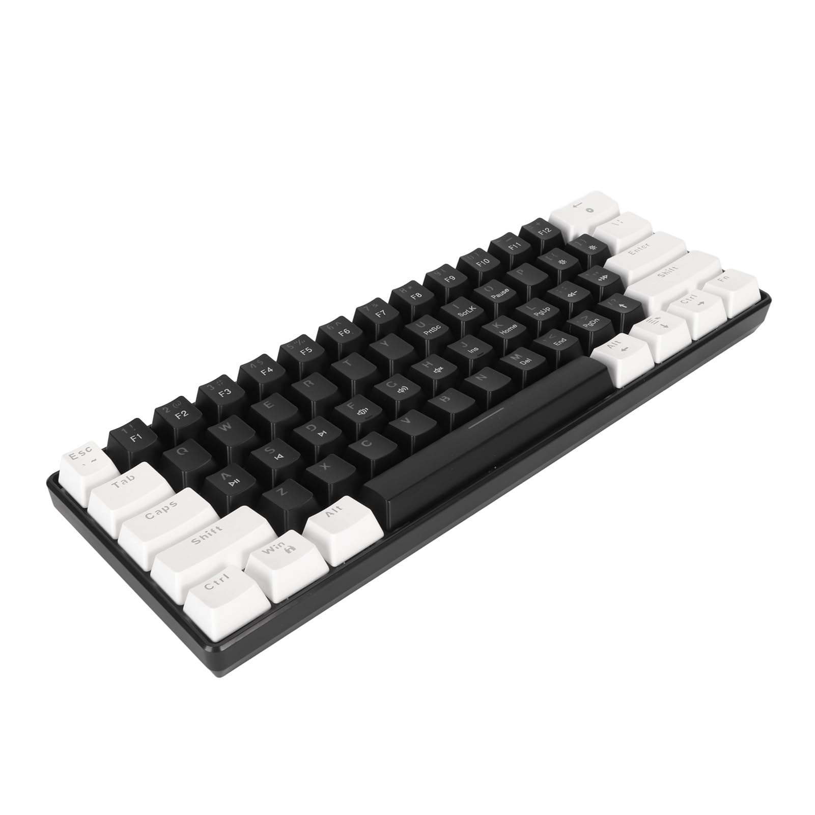 Amazon | RGB メカニカルキーボード、61 (白黒) | HINGMING