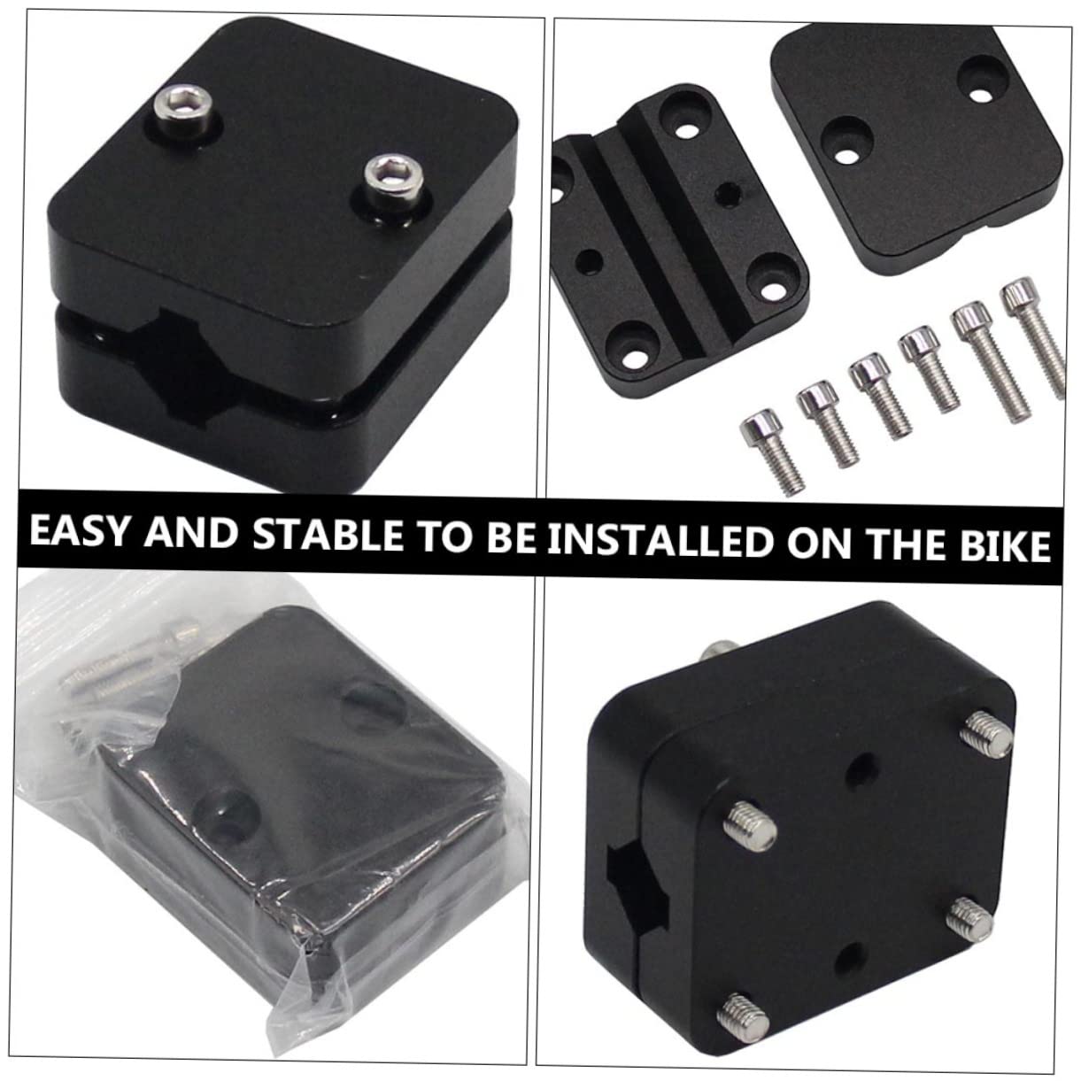 PLAFOPE Support GPS pour Moto en Alliage D’Aluminium Noir pour Téléphone