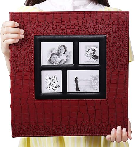 Vienrose - Álbum de fotos para 600 fotos de 4 x 6, hecho de cuero, gran capacidad, para recuerdos familiares, bodas, aniversarios, bebés, vacaciones