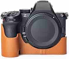 Amazon.co.jp: Nikon Z5II 専用手作りの本革カメラ保護ケース