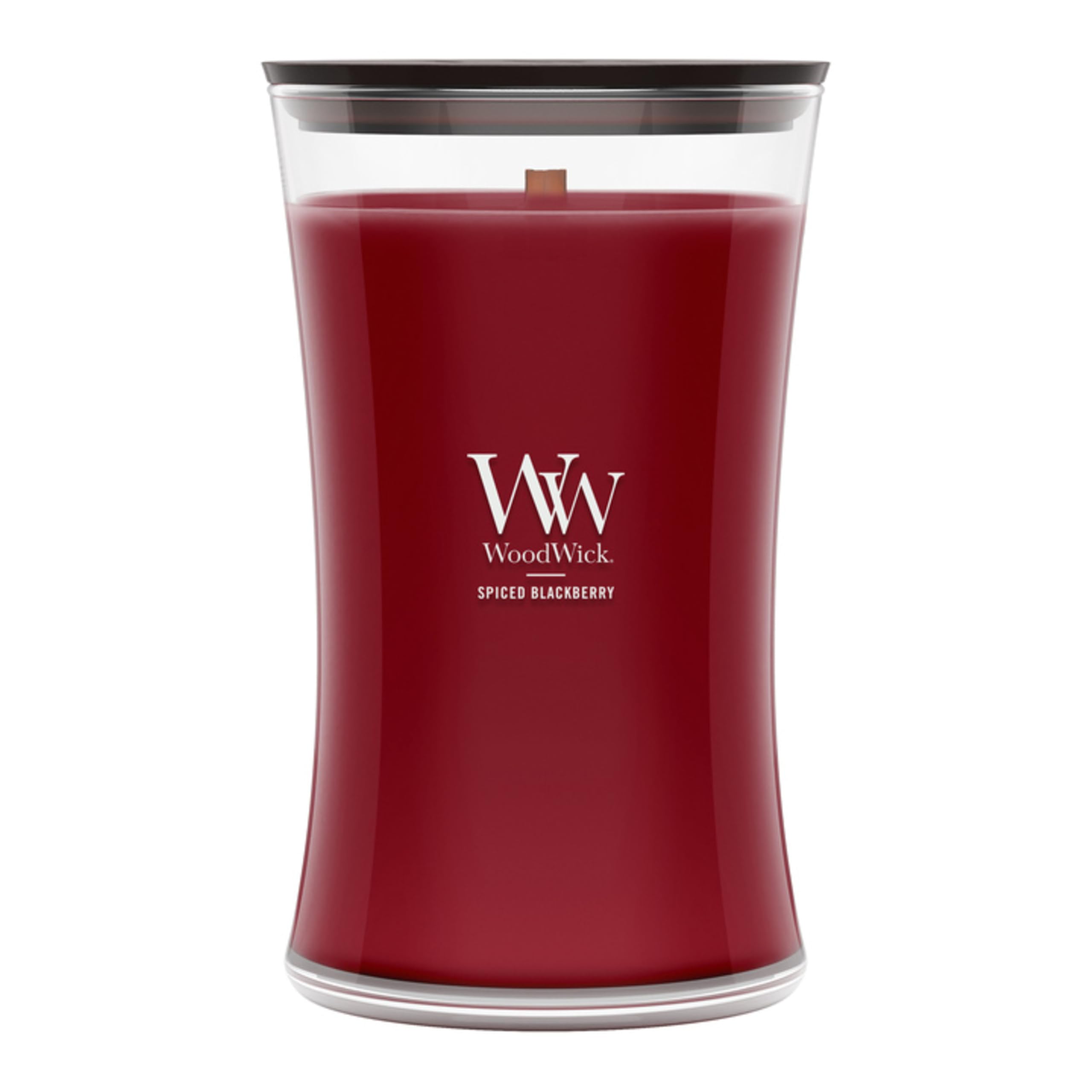 WoodWick Spiced BlackBerry Scented Candle, Crackling Wick, 21.5oz