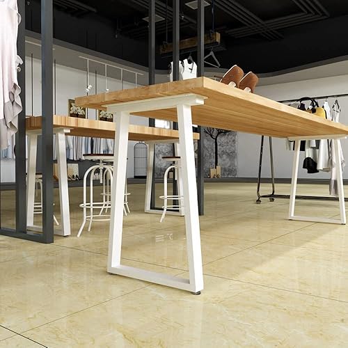 Miniatura 6 de DR.IRON Patas de mesa de metal blancas de 28 pulgadas de alto, patas de escritorio resistentes para mesa de comedor, mesa de café, mesa de cocina