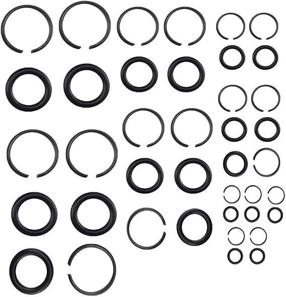 Pneumatic Wrench Socket Retainer For Ring Sets with O for For Ring 5 Pieces for 3/8 1/2 3/4 1 Pneumatic Standard Socket Tools (1/2)